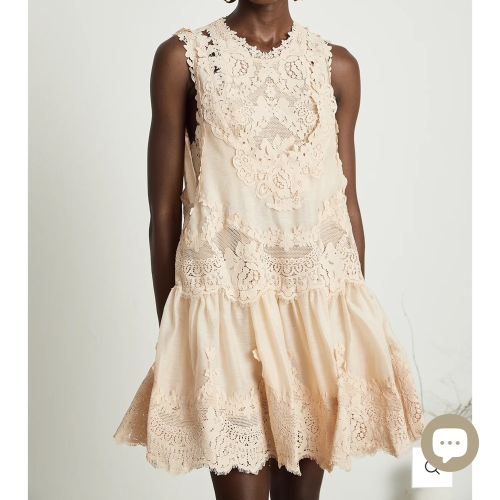 Pink lace dress
